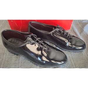 Dexter formal footwear wholecut black glossy patent leather shoes- men's sz 7D